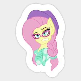 HipsterShy Sticker